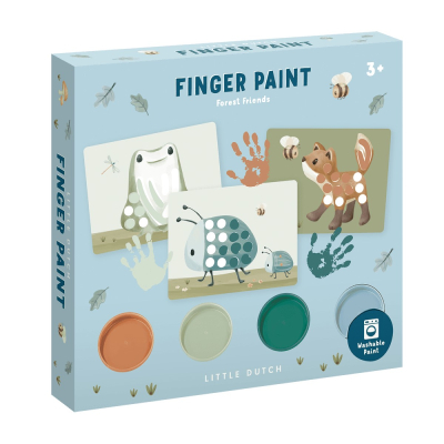 Set za bojanje prstima Forest Friends (3 godine+), Little Dutch (126114)