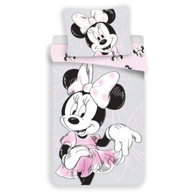 Siva 2-dijelna posteljina MINNIE MOUSE Beautiful 140x200 cm, ©DISNEY