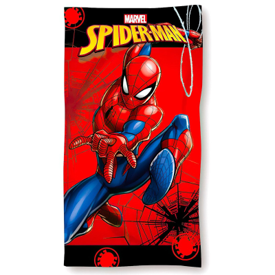 Crveni dječji ručnik za kupanje SPIDER-MAN, 70x140 cm 