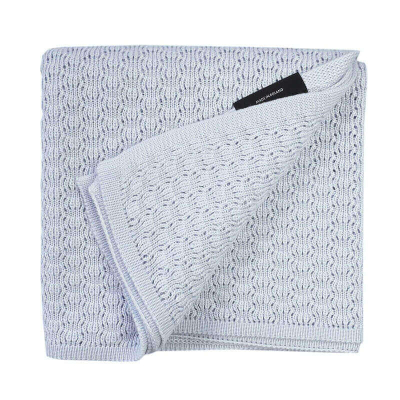 Svijetlo plava tanka deka od bambusa LEPTIR 90x90 cm, LULLALOVE