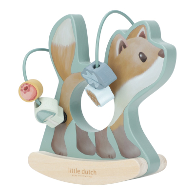 Aktivna drvena spirala Fox Forest Friends FSC (1 godina+), Little Dutch (LD7234)
