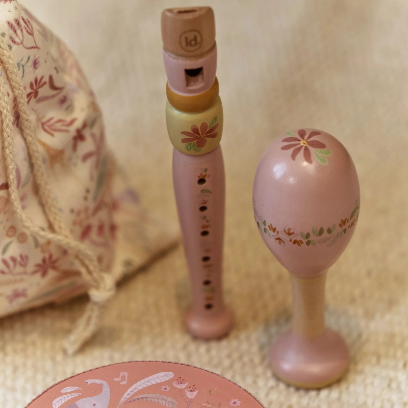 Dječji glazbeni set Safari Friends Pink, Little Dutch (LD7474)