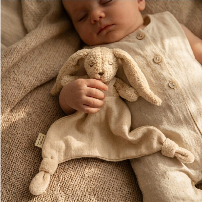 Bež PREMIUM dječja tješilica Bunny Doudou, Moonie® - SAND