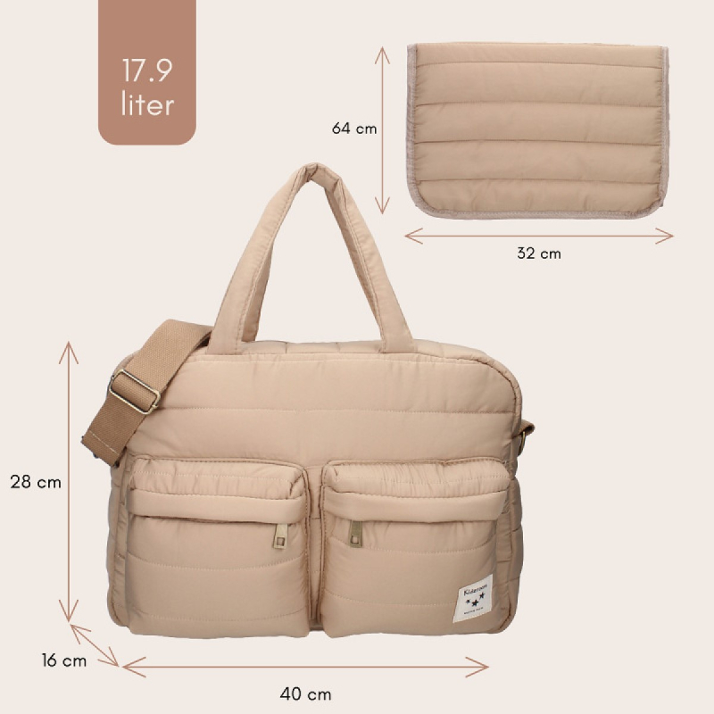 Bež previjalna torba Care Gracious Kidzroom Care 030-00042-2