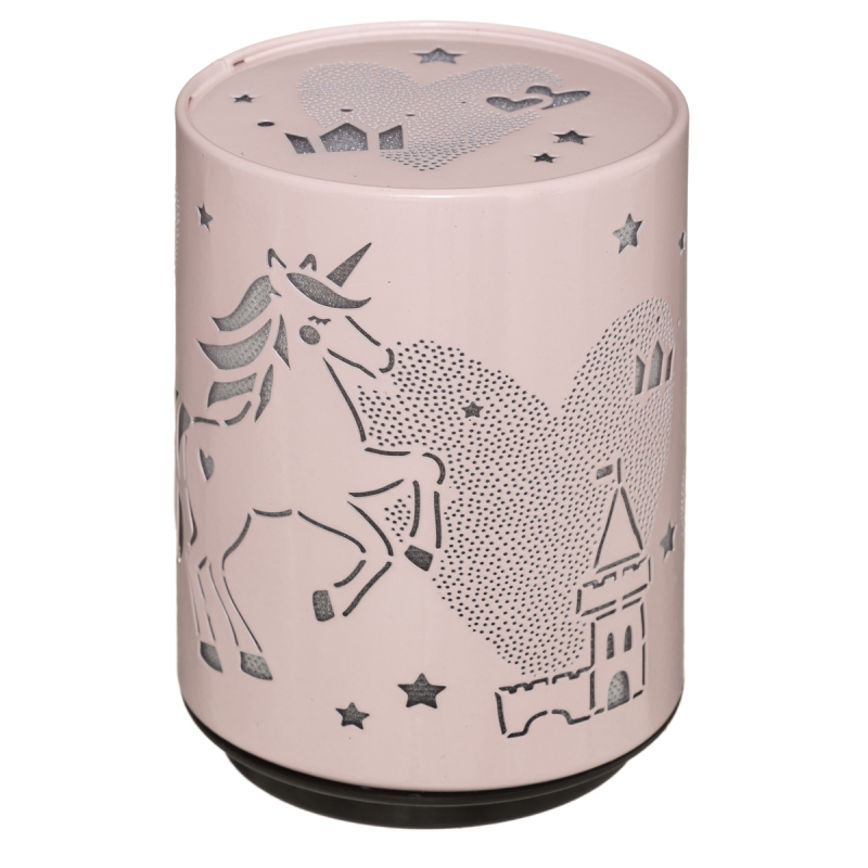 Roza otroška led lučka UNICORN