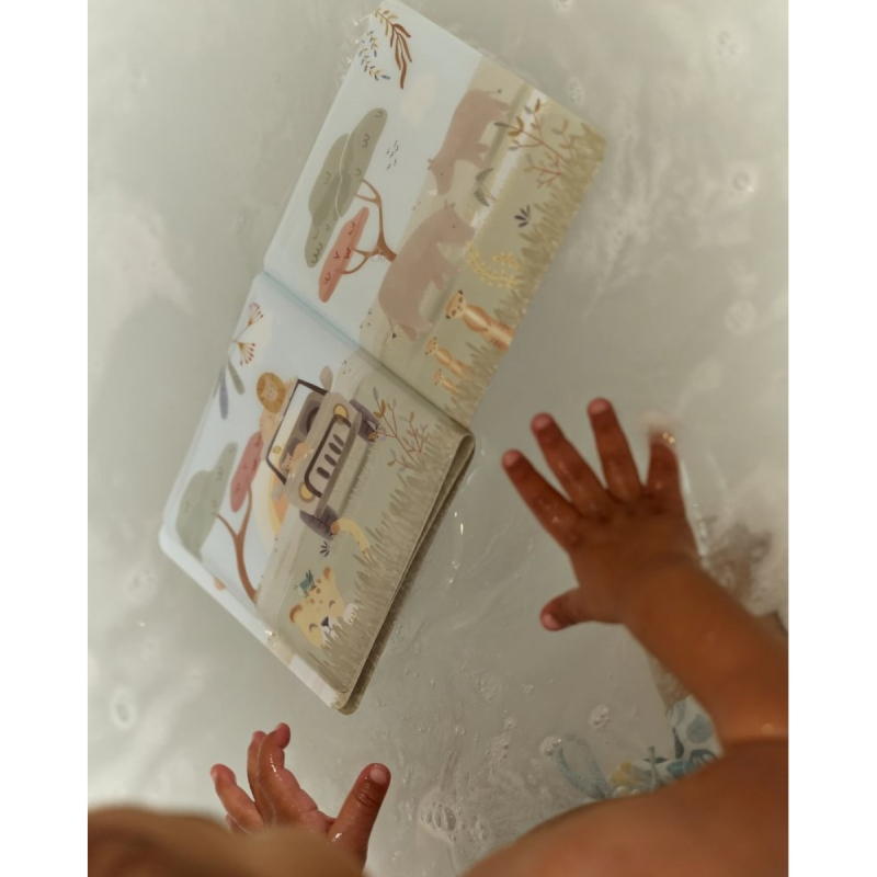 Knjiga za kupanje Safari 6m+ Little Dutch | Vodootporna dječja knjiga