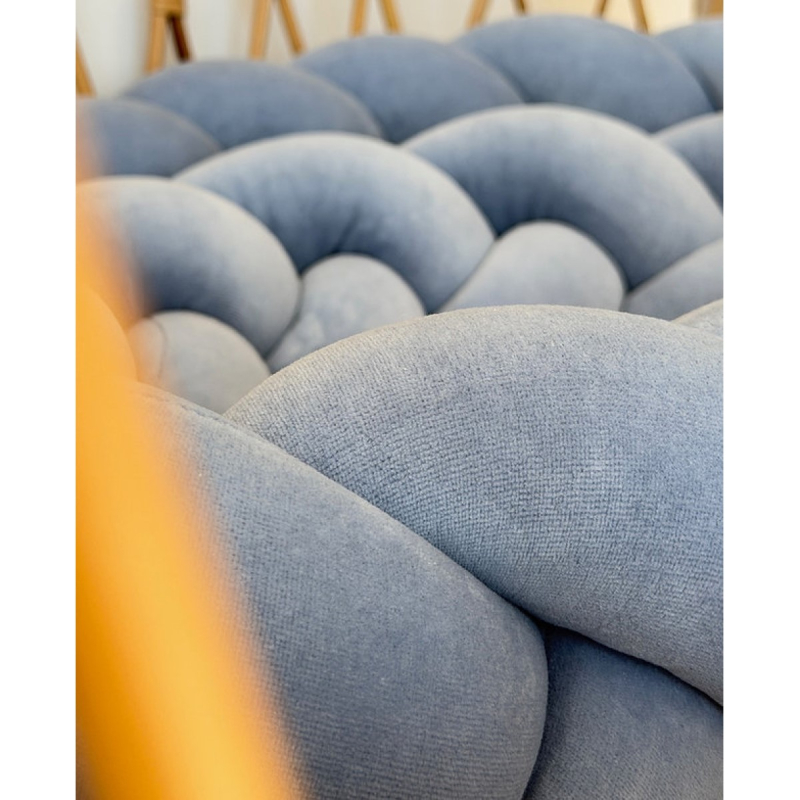 MODRA kitka za otroško posteljico DUST BLUE (200 cm)-5