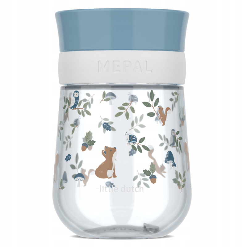 Plava šalica za piće 360° Forest Friends (300 ml), Little Dutch