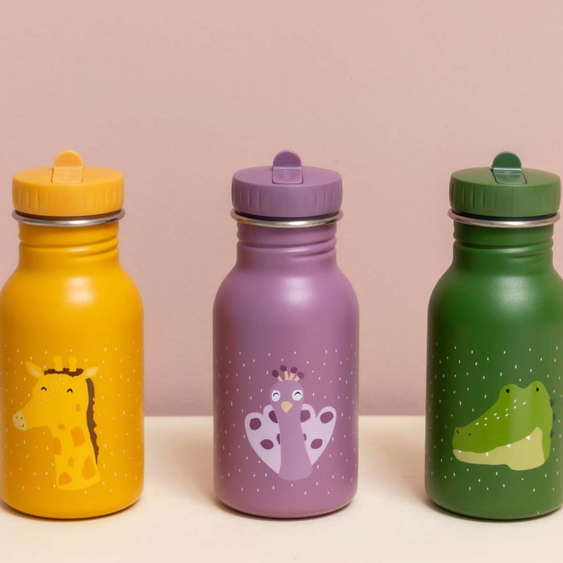 Narančasta dječja bočica MR. GIRAFFE (350 ml), Trixie