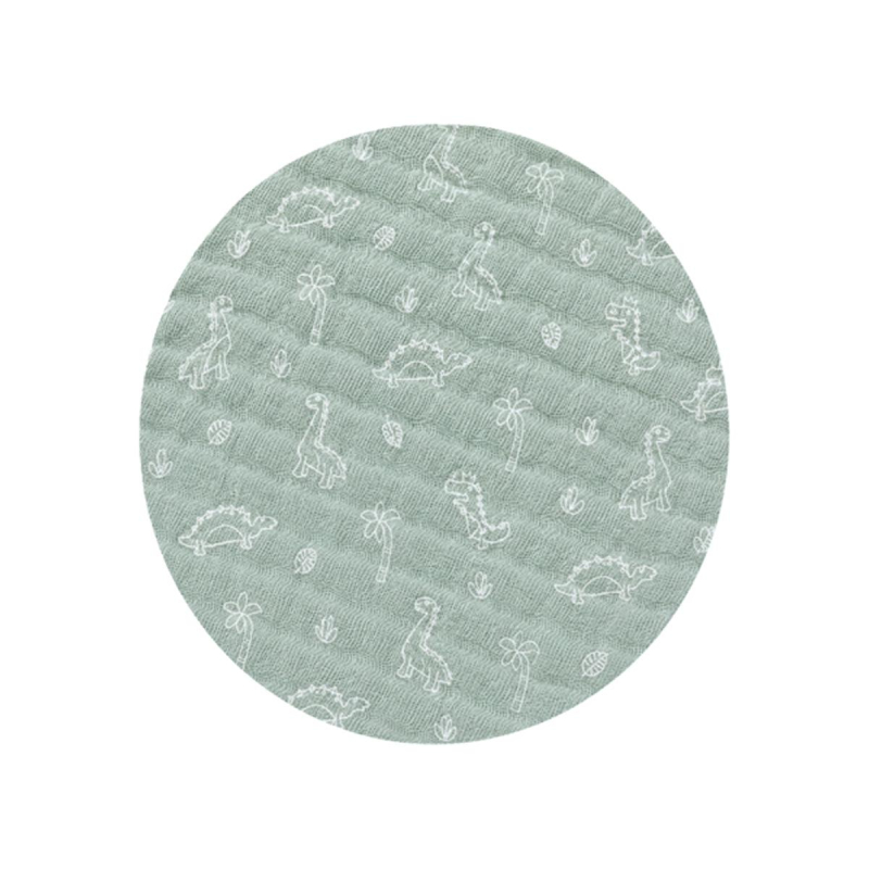 Zelen muslin slinček DINOZAVRI, BabyOno-3